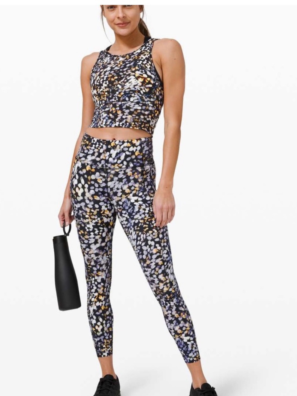 LULULEMON Fast And Free Tight II Metropolis Glow Multi Trendy Classic 10